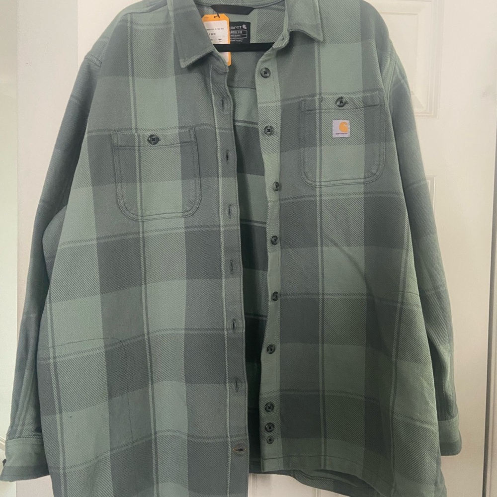 Carhartt Mint Green Jacket with Black Label